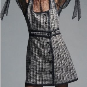 Anthropologie Maeve Black and White Tweed Dress